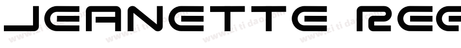 JEANETTE Regular字体转换